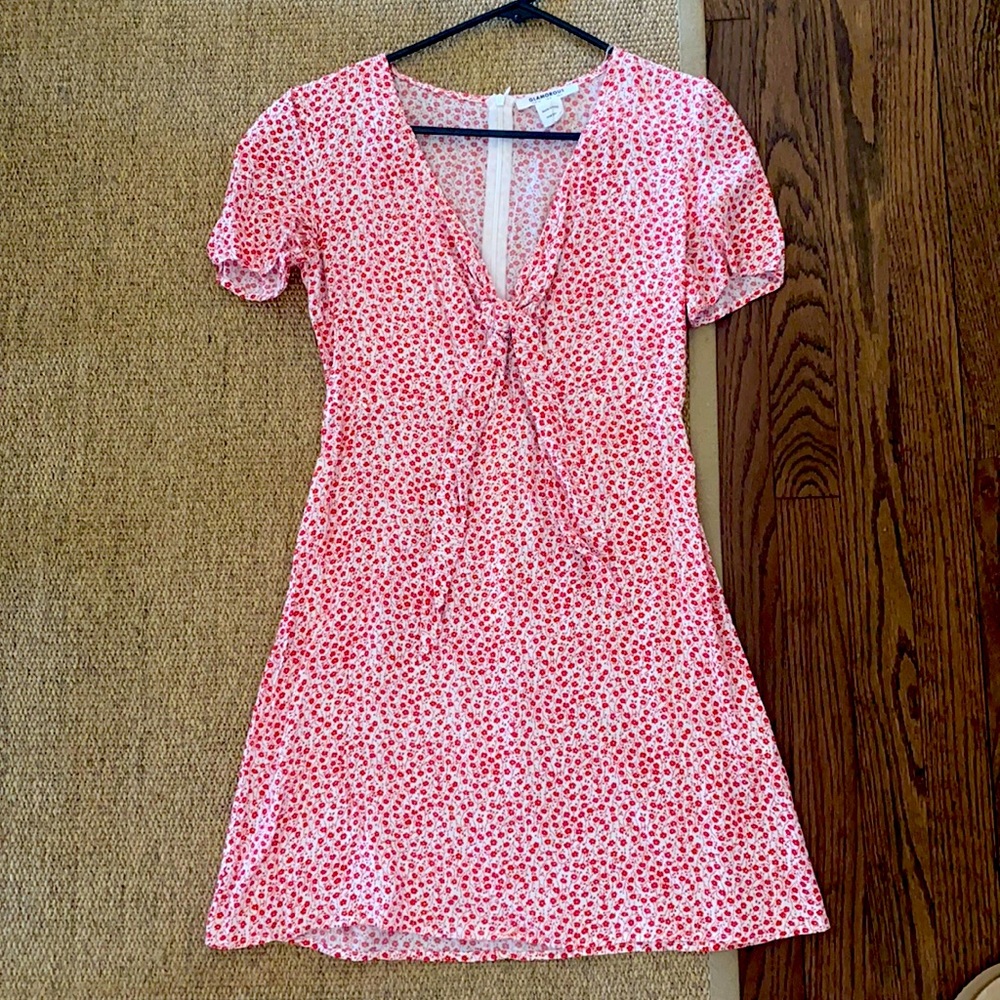 ASOS mini floral dress with tie!